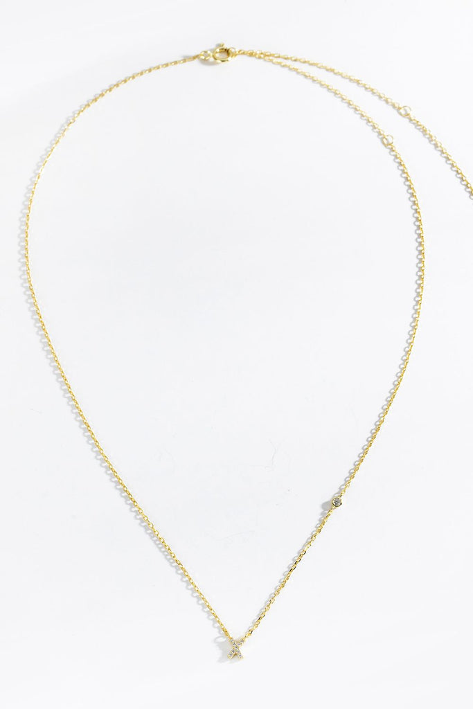 V To Z Zircon 925 Sterling Silver Necklace | Jewelry