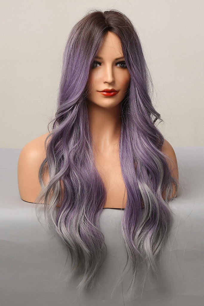 Elegant Wave Full Machine Synthetic Wigs in Purple 26'' | Hair