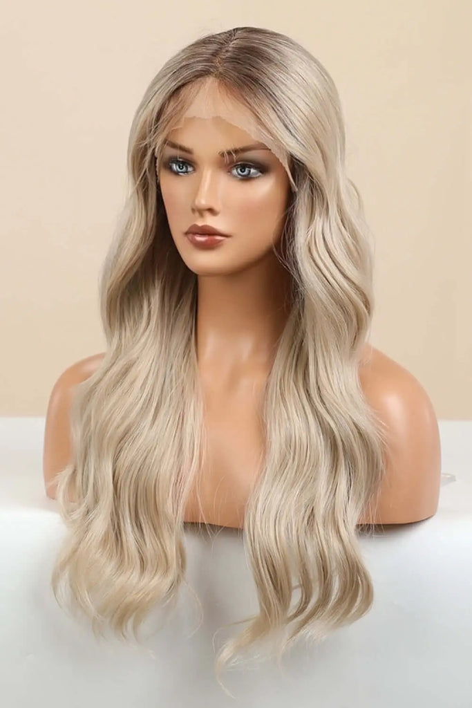 13*2" Wave Lace Front Synthetic Wigs in Gold 26" Long 150% Density | Hair