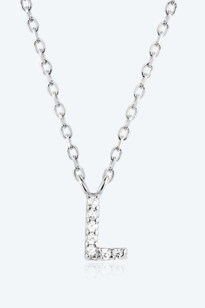 L To P Zircon 925 Sterling Silver Necklace | Jewelry