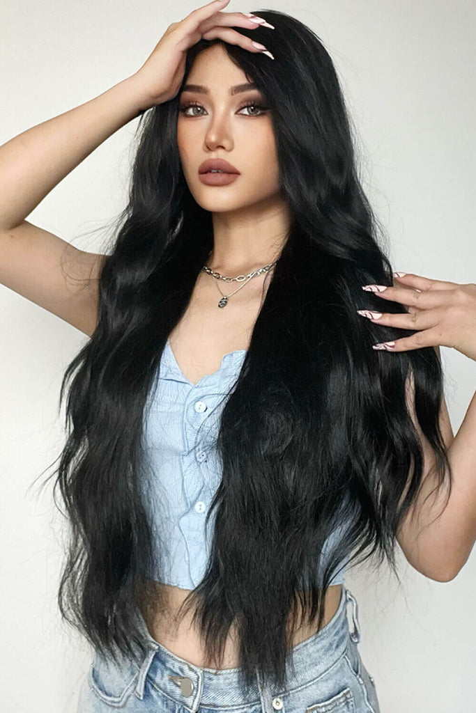 Full Machine Long Wave Synthetic Wigs 28'' | Hair