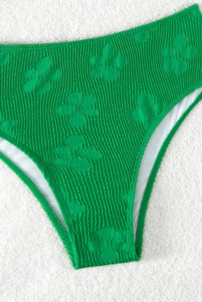 Textured Twisted Detail Bikini Set | Swimsuit