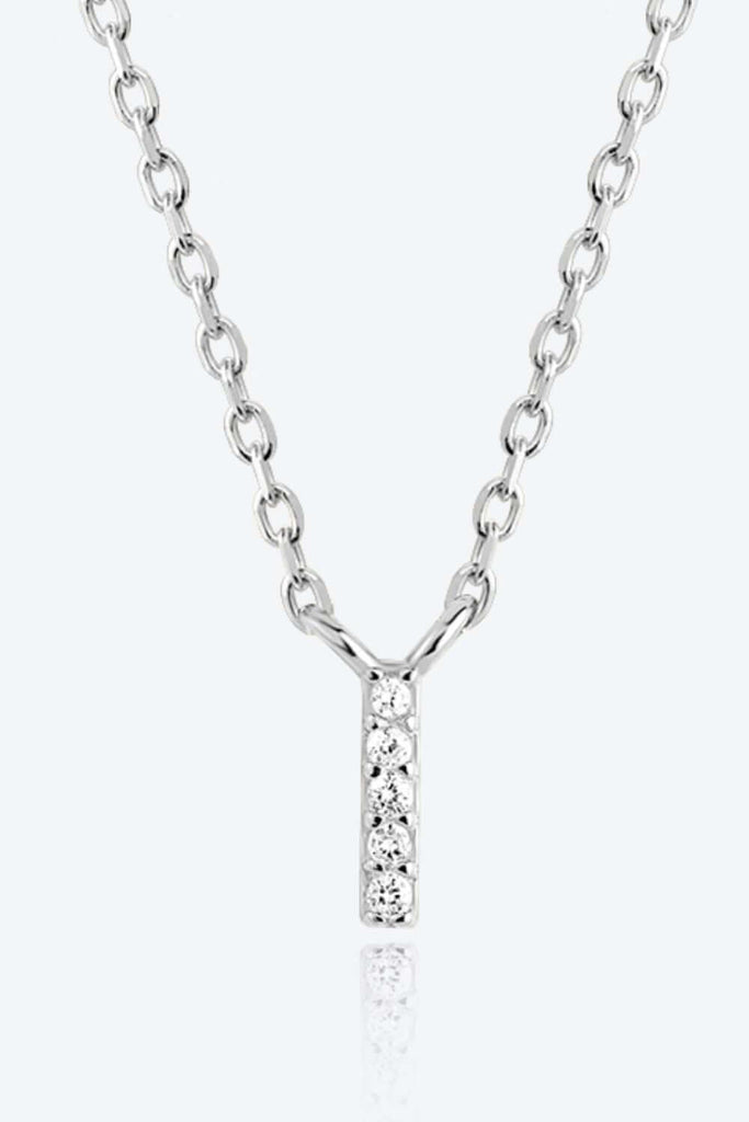 G To K Zircon 925 Sterling Silver Necklace | Jewelry