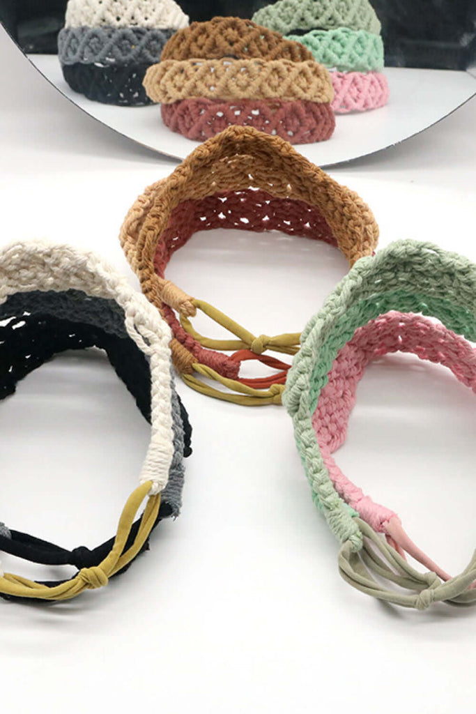 Assorted 2-Pack Macrame Flexible Headband | Hair