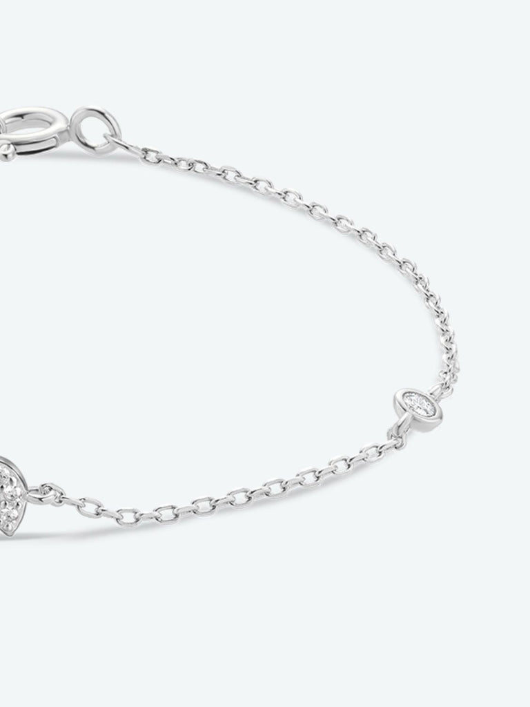 Q To U Zircon 925 Sterling Silver Bracelet | Jewelry