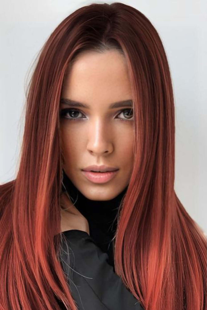 13*2" Full-Machine Wigs Synthetic Mid-Length Straight 27" | Hair