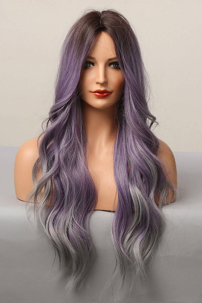 Elegant Wave Full Machine Synthetic Wigs in Purple 26'' | Hair