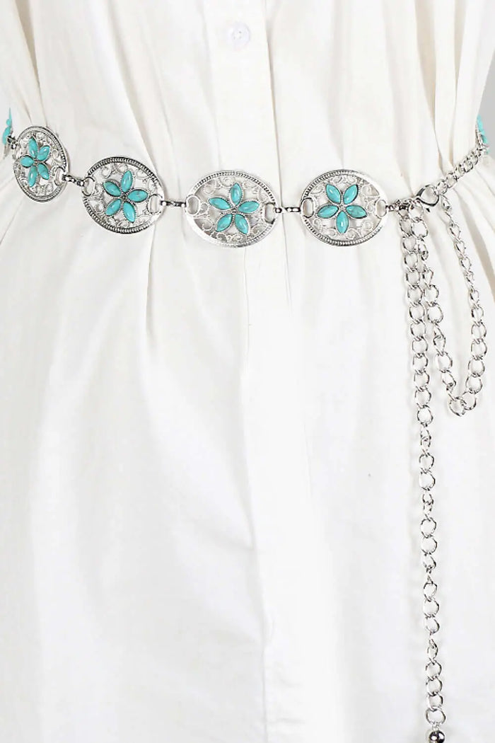 Contrast Alloy Chain Belt | Clothing accessory