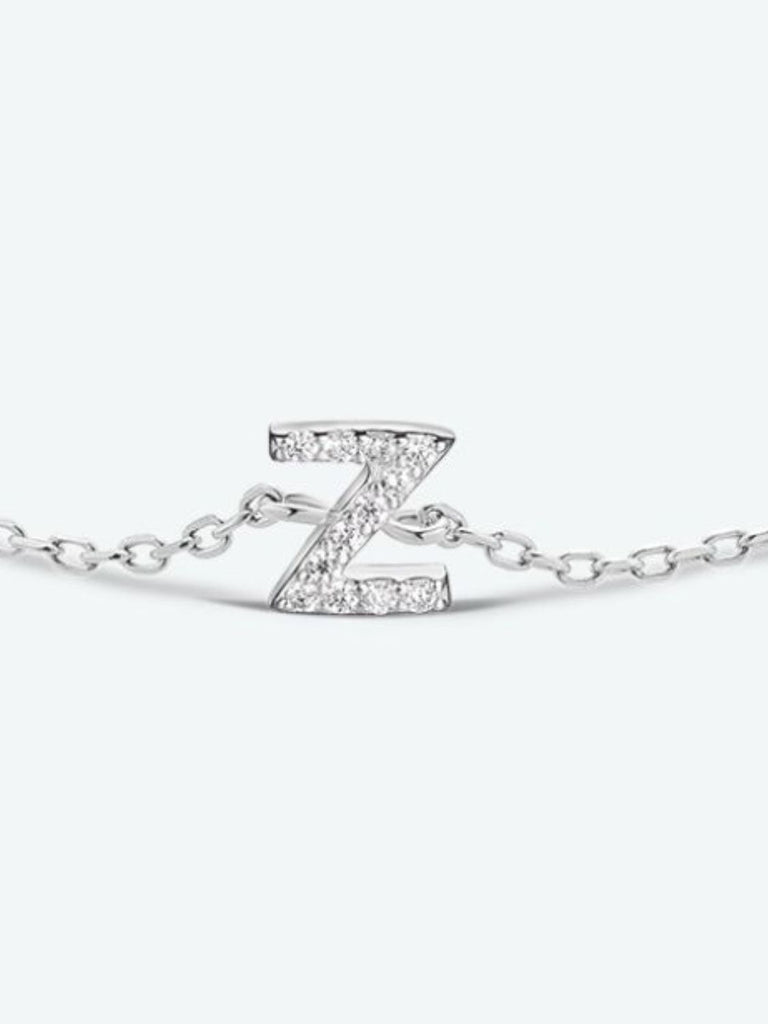 V To Z Zircon 925 Sterling Silver Bracelet | Jewelry