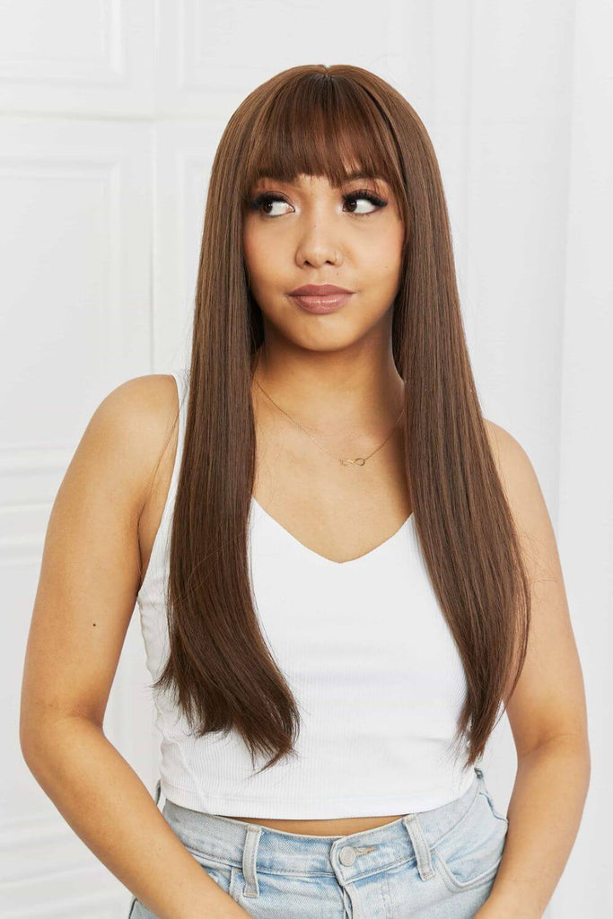 Full Machine Long Straight Synthetic Wigs 26'' | Hair