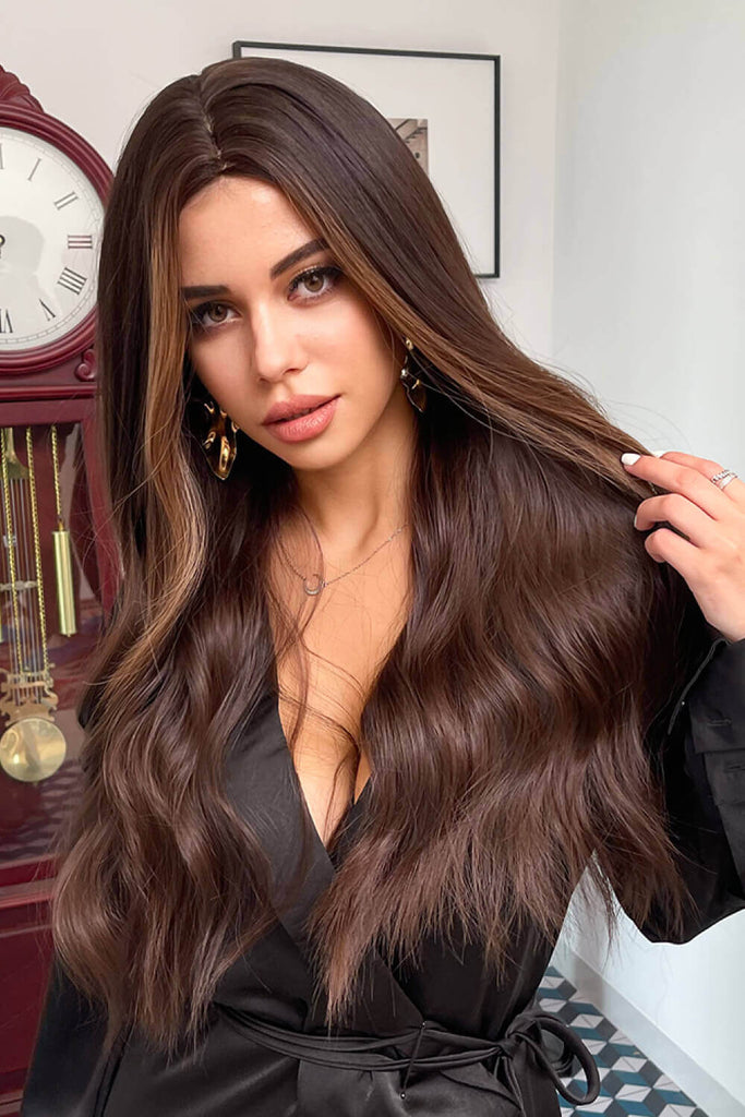 Full Machine Long Wave Synthetic Wigs 26'' | Hair