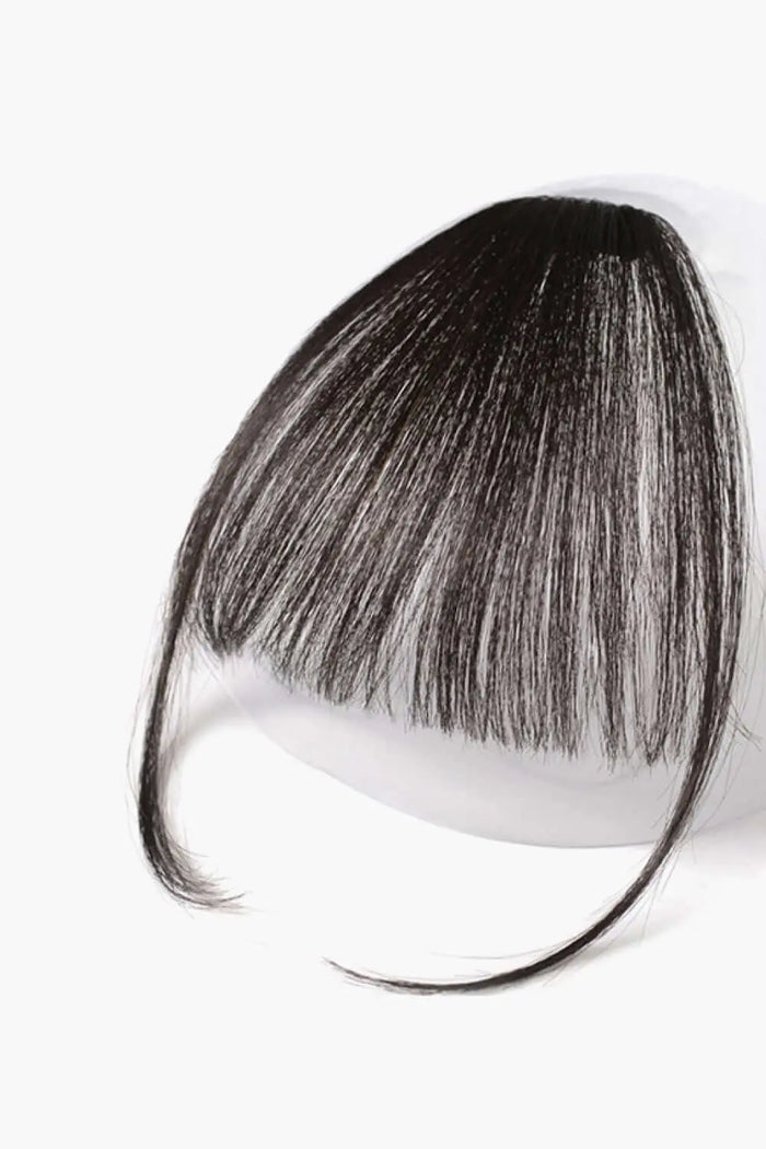 6" 3.5*1" Fully Hand Made Human Virgin Hair Bang in Black 150% Density | Hair