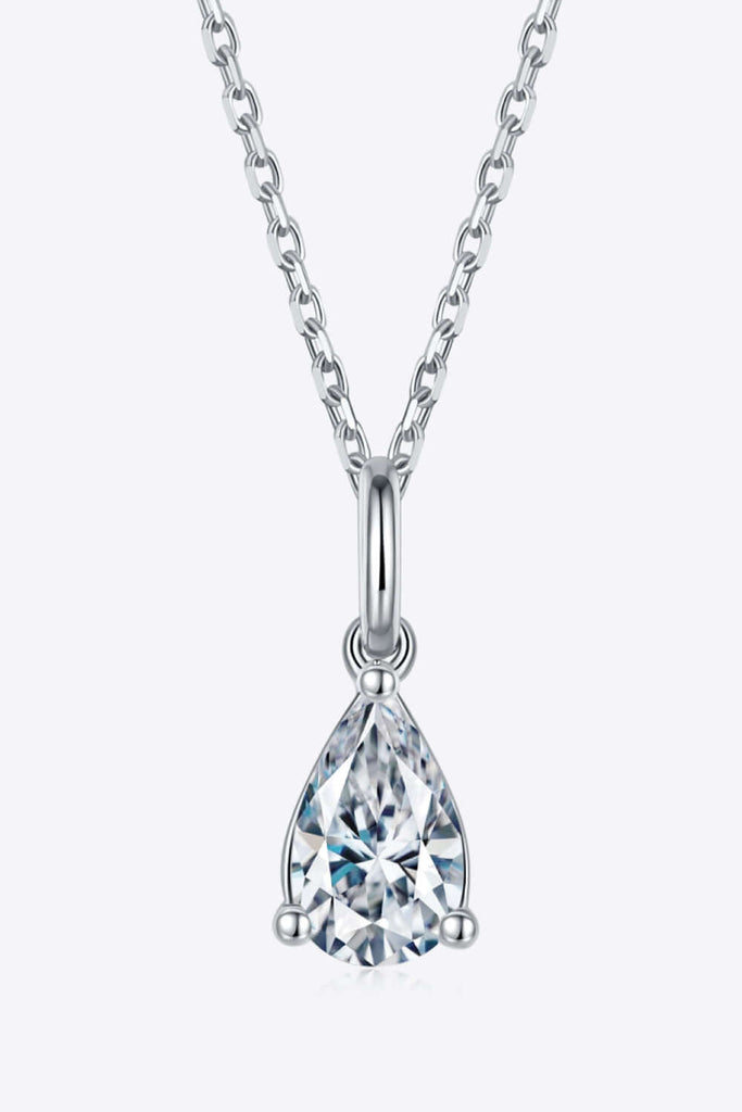 1 Carat Moissanite 925 Sterling Silver Necklace | Jewelry