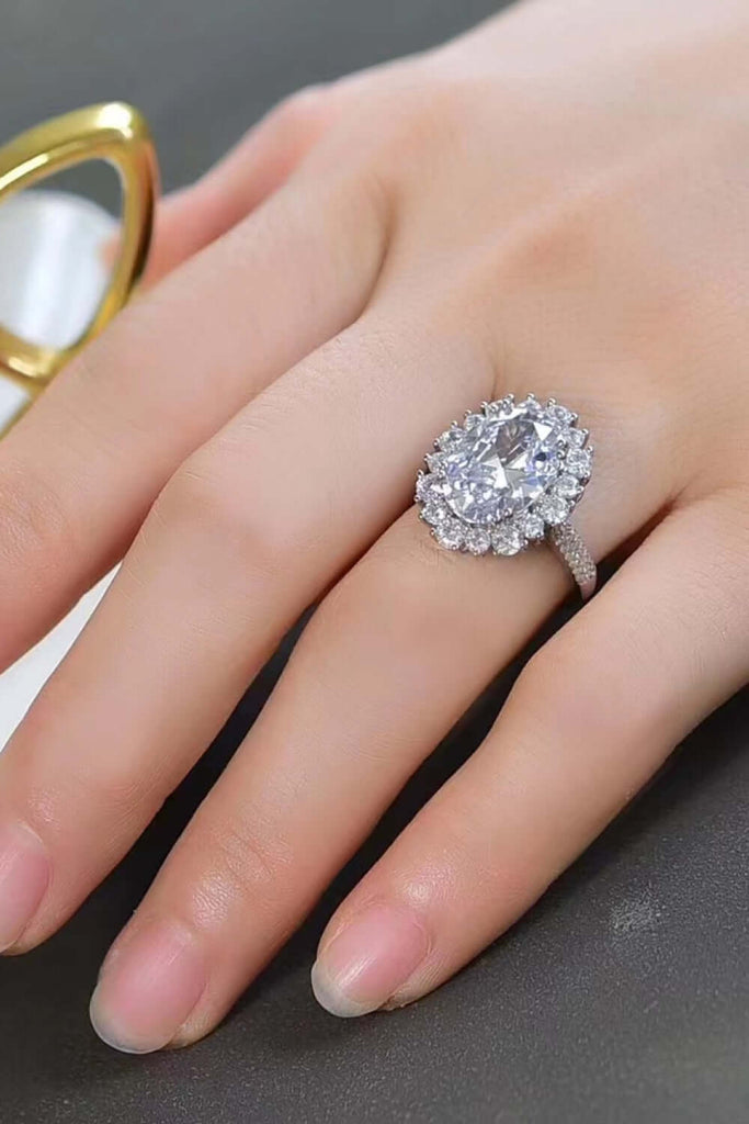 8 Carat Oval Moissanite Ring | Jewelry