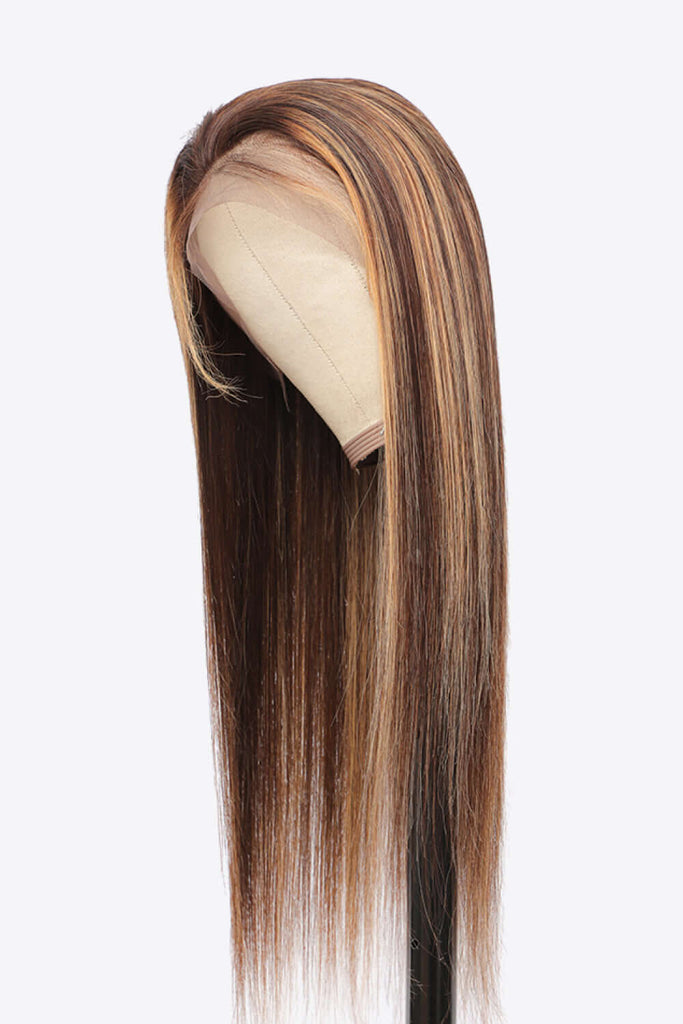 18" 160g Highlight Ombre #P4/27 13x4 Lace Front Wigs Human Virgin Hair 150% Density | Hair