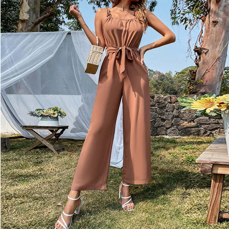 Sexy Cutout Wide-Leg Jumpsuit | Evening Dress