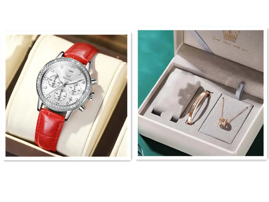 Women's Quartz Watch with Diamond Inlaid | Watches