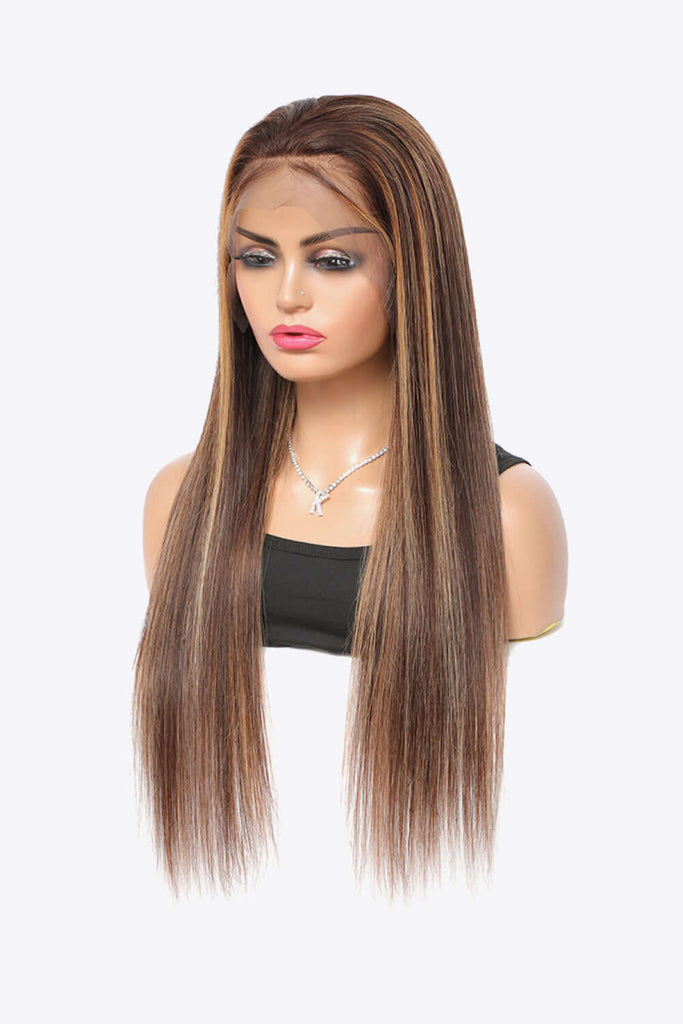 18" 160g Highlight Ombre #P4/27 13x4 Lace Front Wigs Human Virgin Hair 150% Density | Hair