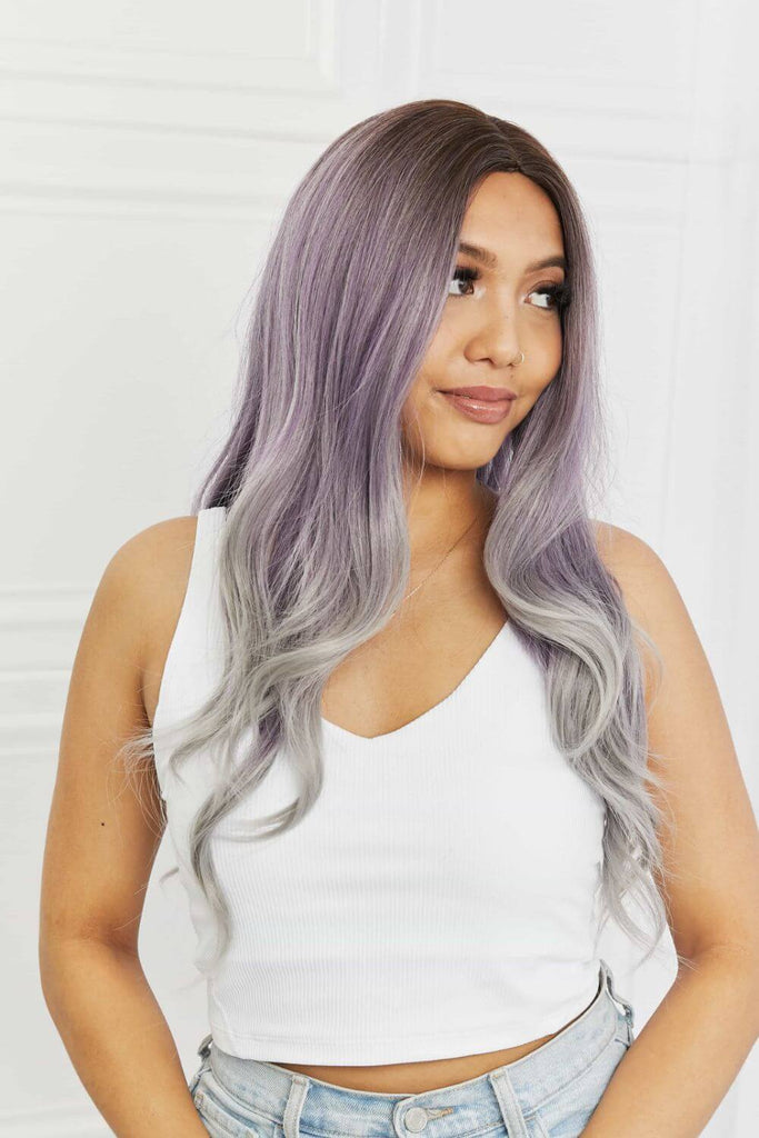 Elegant Wave Full Machine Synthetic Wigs in Purple 26'' | Hair