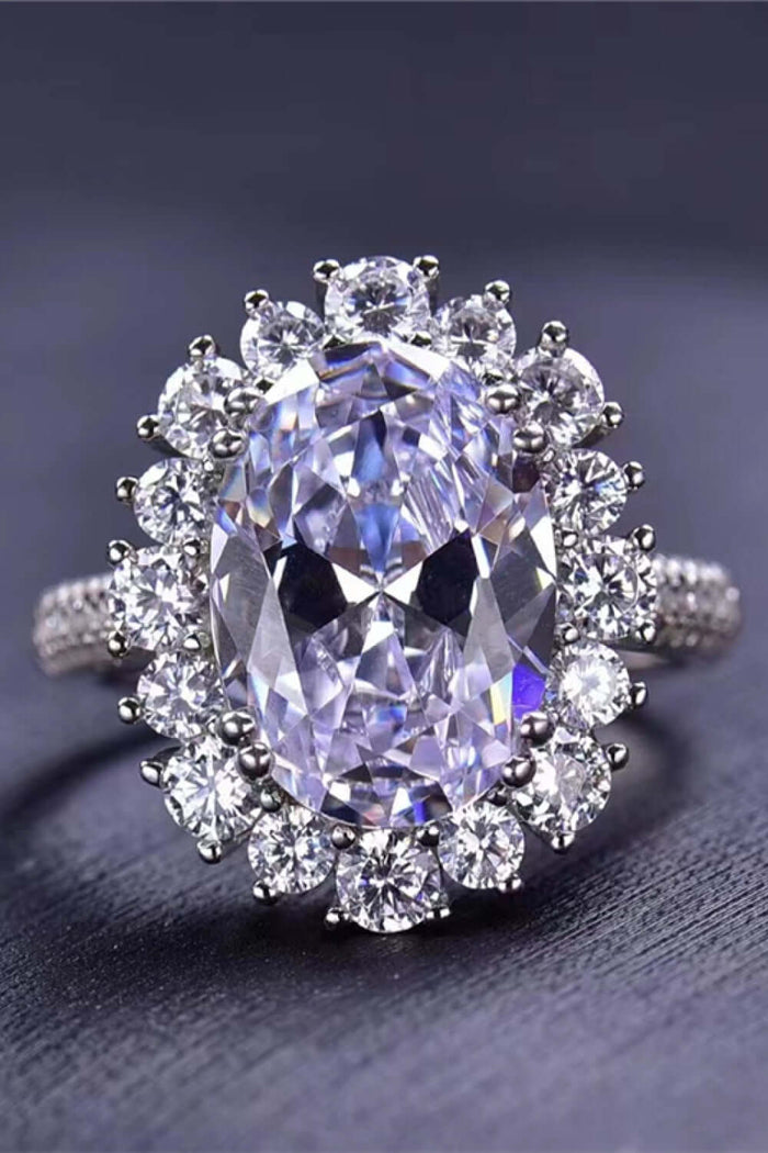 8 Carat Oval Moissanite Ring | Jewelry