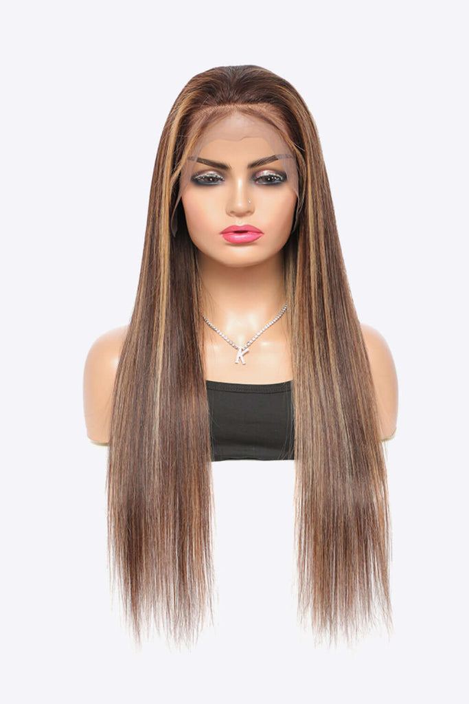 18" 160g Highlight Ombre #P4/27 13x4 Lace Front Wigs Human Virgin Hair 150% Density | Hair