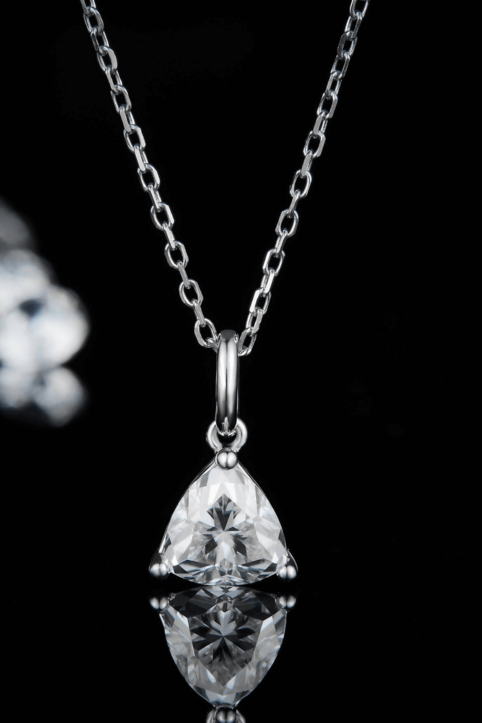 1 Carat Moissanite Pendant 925 Sterling Silver Necklace | Jewelry